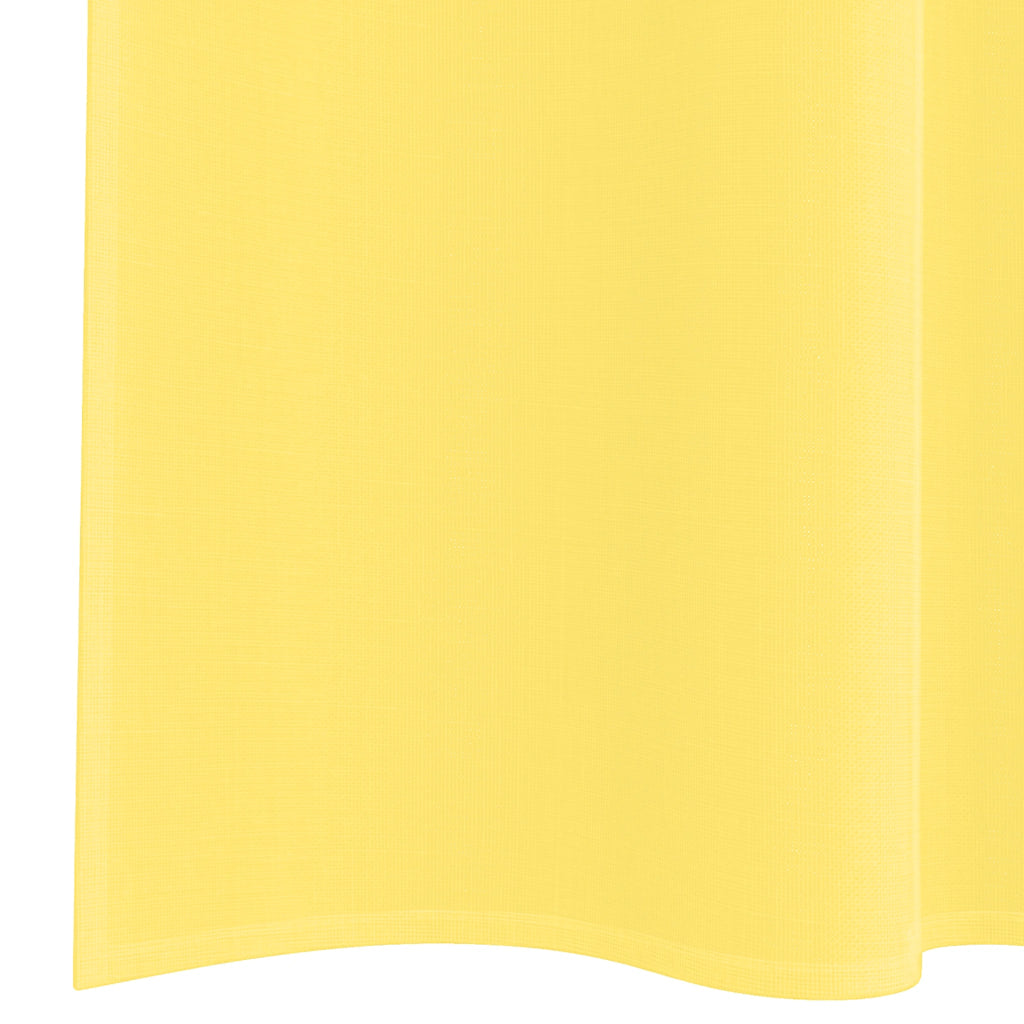 Voile Curtains with Rod Pockets 2 pcs Yellow