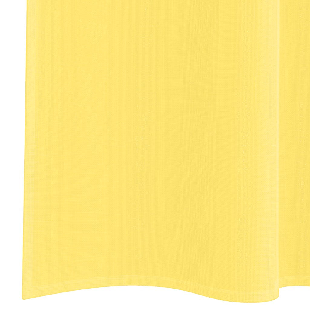 Voile Curtains with Rod Pockets 2 pcs Yellow
