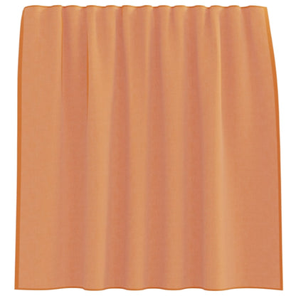 Voile Curtains with Rod Pockets 2 pcs Terracotta
