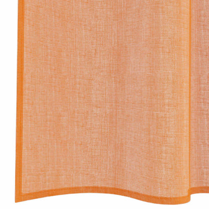 Voile Curtains with Rod Pockets 2 pcs Terracotta