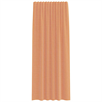 Voile Curtains with Rod Pockets 2 pcs Terracotta