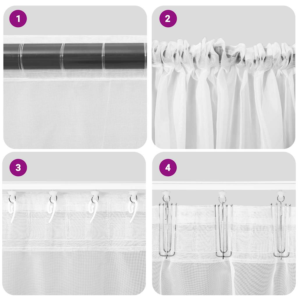 Voile Curtains with Rod Pockets 2 pcs Terracotta