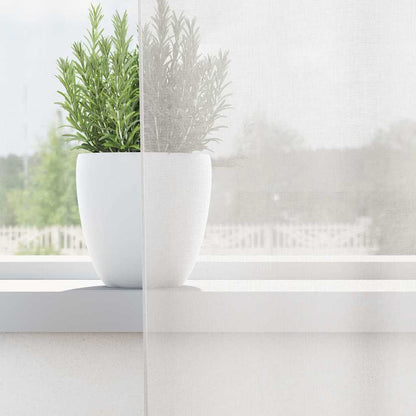 Voile Curtains with Rod Pockets 2 pcs White