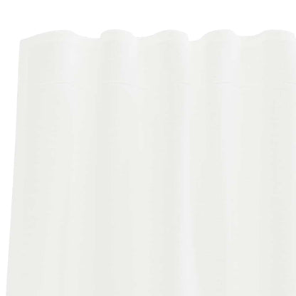 Voile Curtains with Rod Pockets 2 pcs White