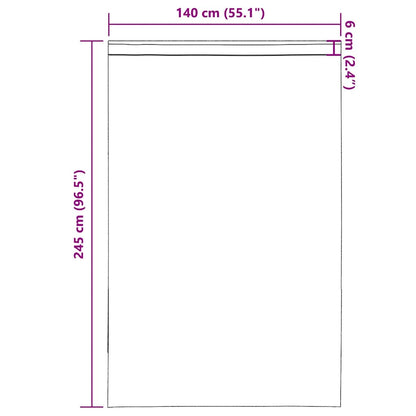 Voile Curtains with Rod Pockets 2 pcs White