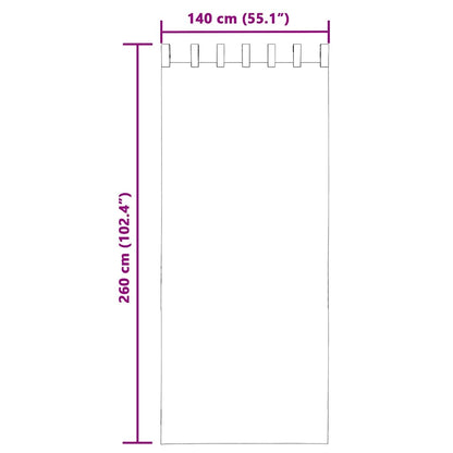 Voile Curtains with Tab Top 2 pcs Cream