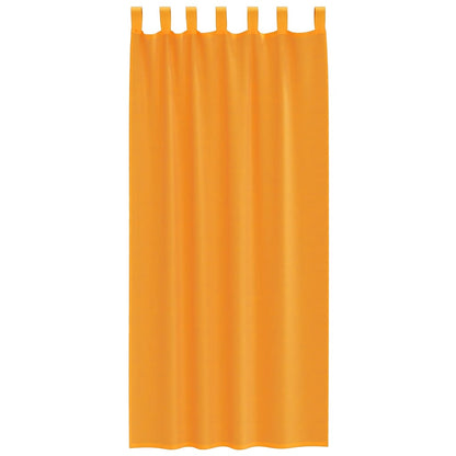 Voile Curtains with Loops 2 pcs Orange 140x245 cm