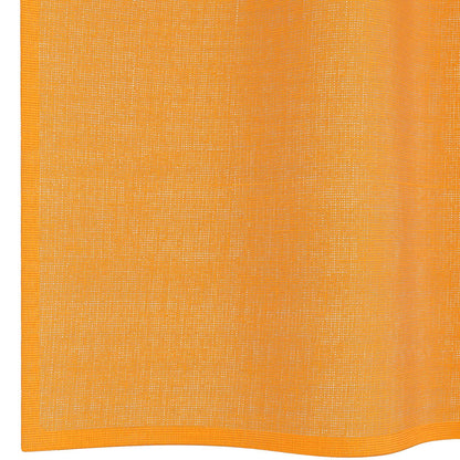 Voile Curtains with Loops 2 pcs Orange 140x260 cm