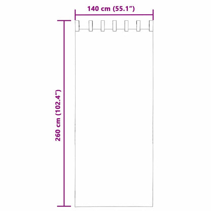 Voile Curtains with Loops 2 pcs Orange 140x260 cm