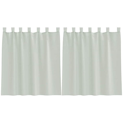 Voile Curtains with Loops 2 pcs Light Grey 140x140 cm