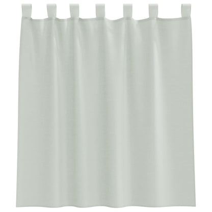 Voile Curtains with Loops 2 pcs Light Grey 140x140 cm