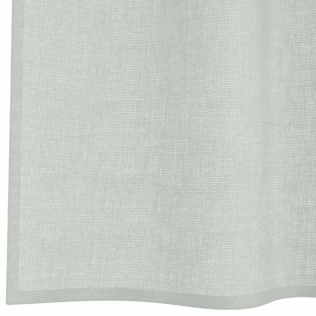 Voile Curtains with Loops 2 pcs Light Grey 140x175 cm