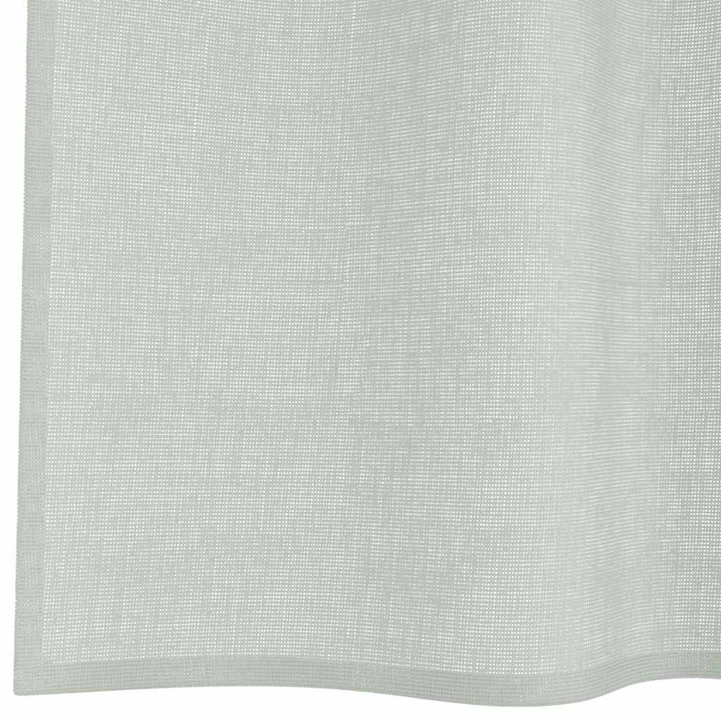 Voile Curtains with Loops 2 pcs Light Grey 140x260 cm