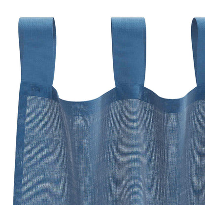 Voile Curtains with Loops 2 pcs Royal Blue 140x245 cm