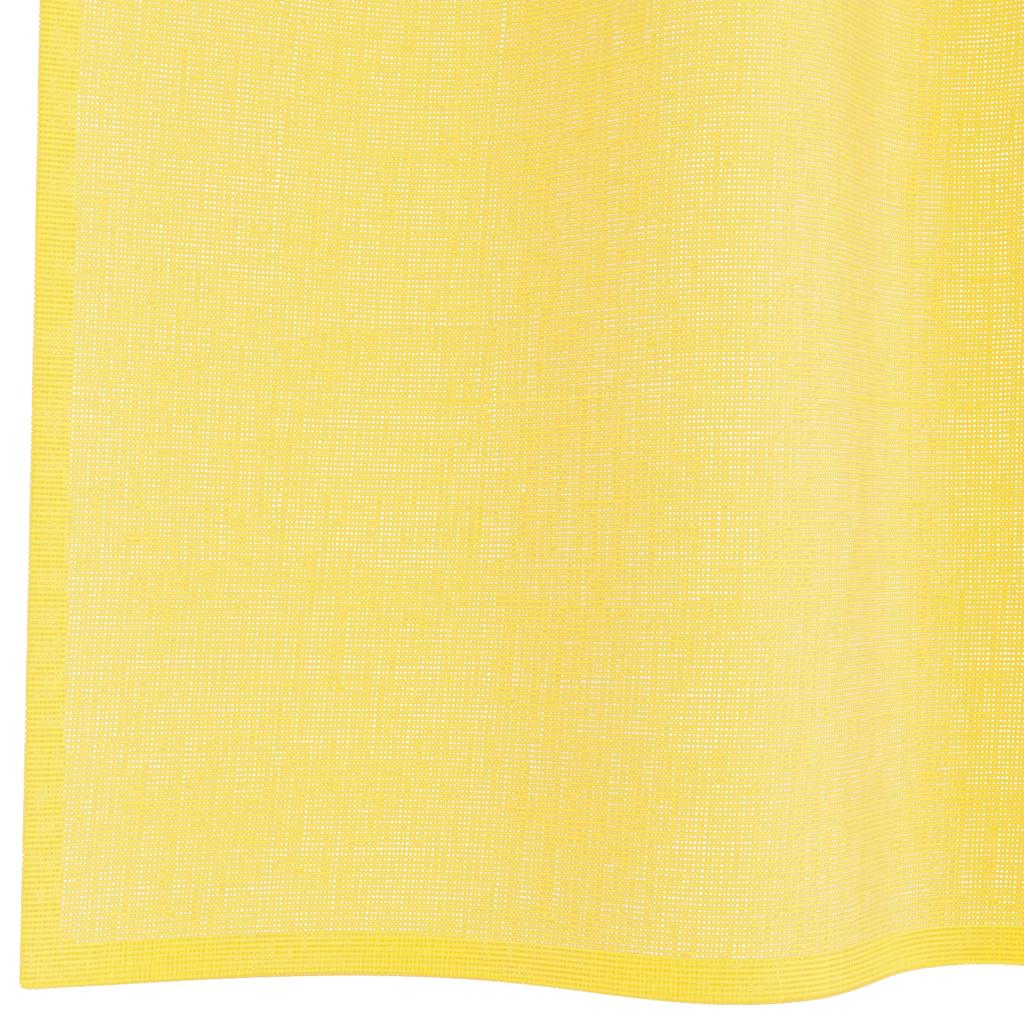Voile Curtains with Loops 2 pcs Yellow 140x225 cm