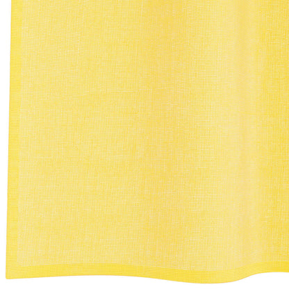 Voile Curtains with Loops 2 pcs Yellow 140x245 cm