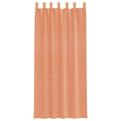 Voile Curtains with Loops 2 pcs Terracotta 140x225 cm