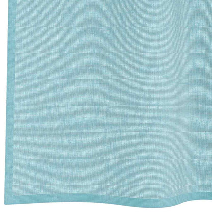 Voile Curtains with Loops 2 pcs Turquoise 140x175 cm