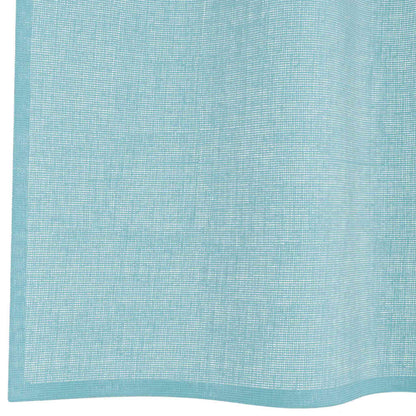 Voile Curtains with Loops 2 pcs Turquoise 140x175 cm