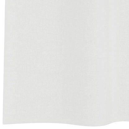 Voile Curtains with Loops 2 pcs White 140x140 cm