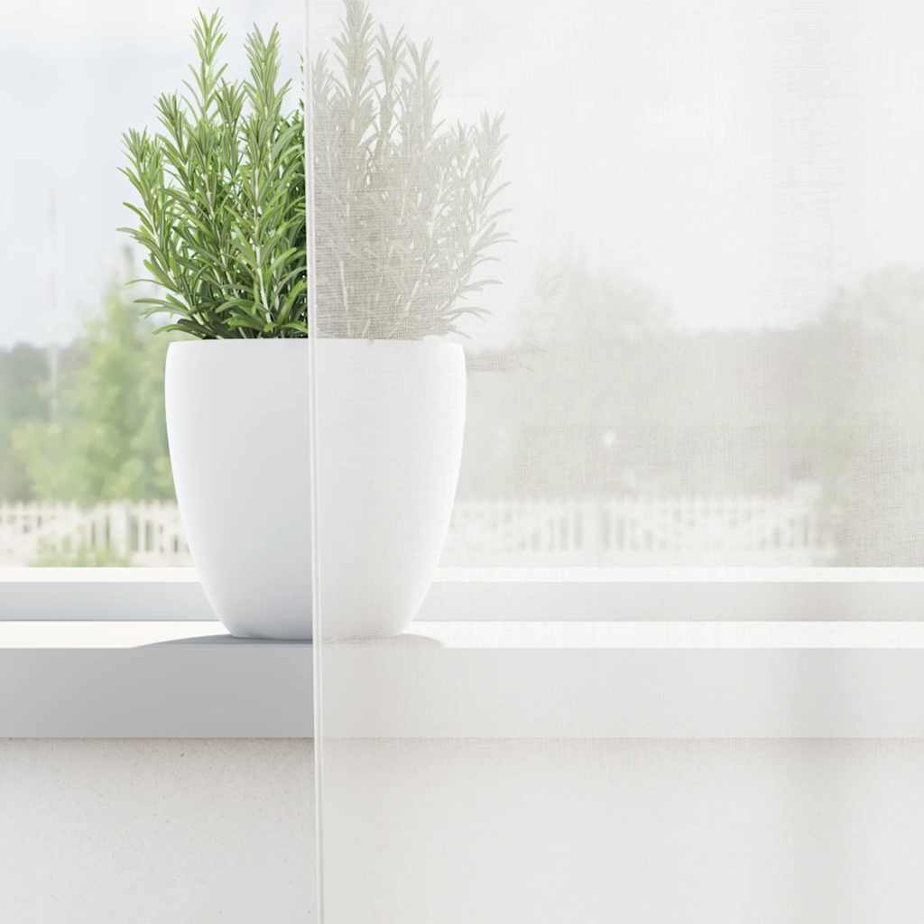 Voile Curtains with Loops 2 pcs White 140x245 cm