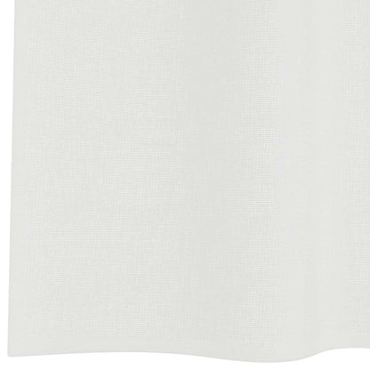 Voile Curtains with Loops 2 pcs White 140x260 cm