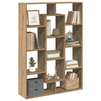 Book Cabinet Artisian Oak 102x29x143 cm Engineered Wood