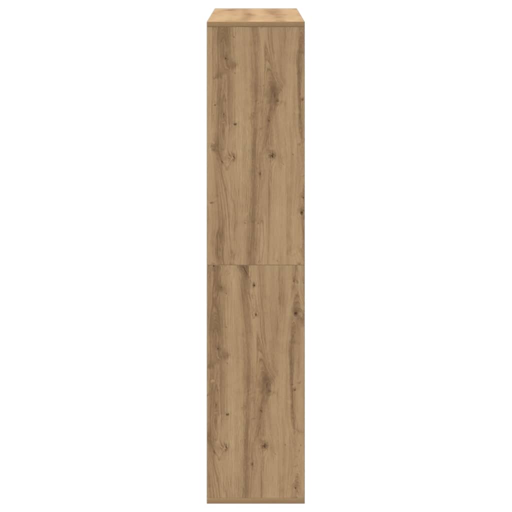 Book Cabinet Artisian Oak 102x29x143 cm Engineered Wood