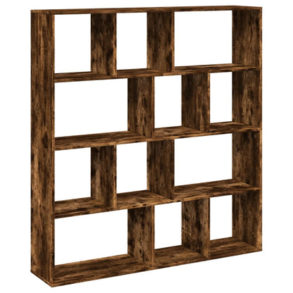 Book Cabinet Smoked Oak 132x29x141,5 cm Engineered Wood
