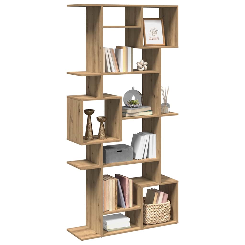 Book Cabinet Artisian Oak 92x29x188 cm Engineered Wood