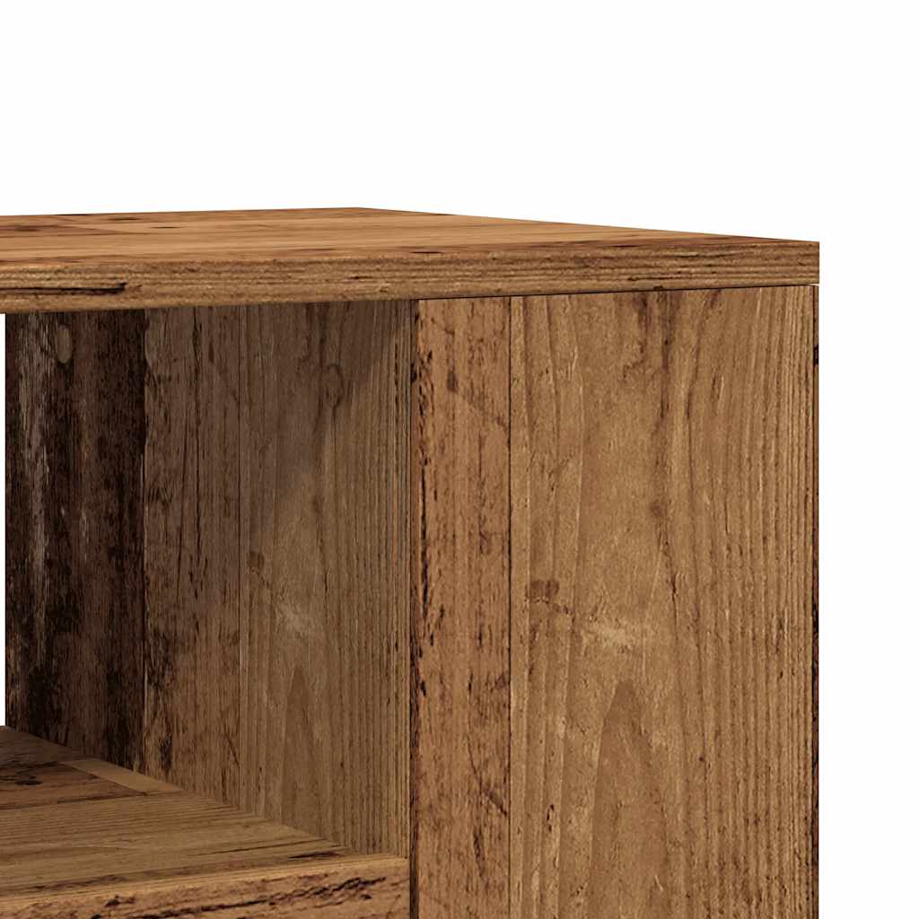 TV Cabinet with Wheels Old Wood 102x34,5x43 cm Engineered Wood
