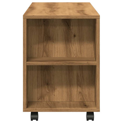 TV Cabinet with Wheels Artisan Oak 102x34,5x43 cm Engineered Wood