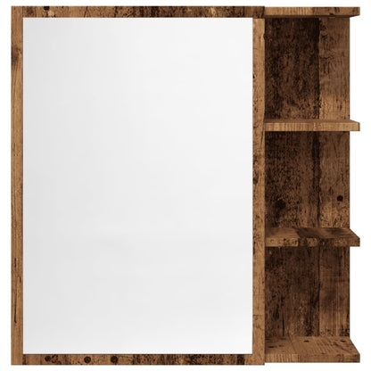 Bathroom Mirror Cabinet Old Wood 62.5x20.5x64cm Engineered Wood