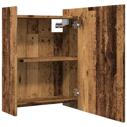 Bathroom Mirror Cabinet Old Wood 62.5x20.5x64cm Engineered Wood