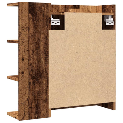 Bathroom Mirror Cabinet Old Wood 62.5x20.5x64cm Engineered Wood
