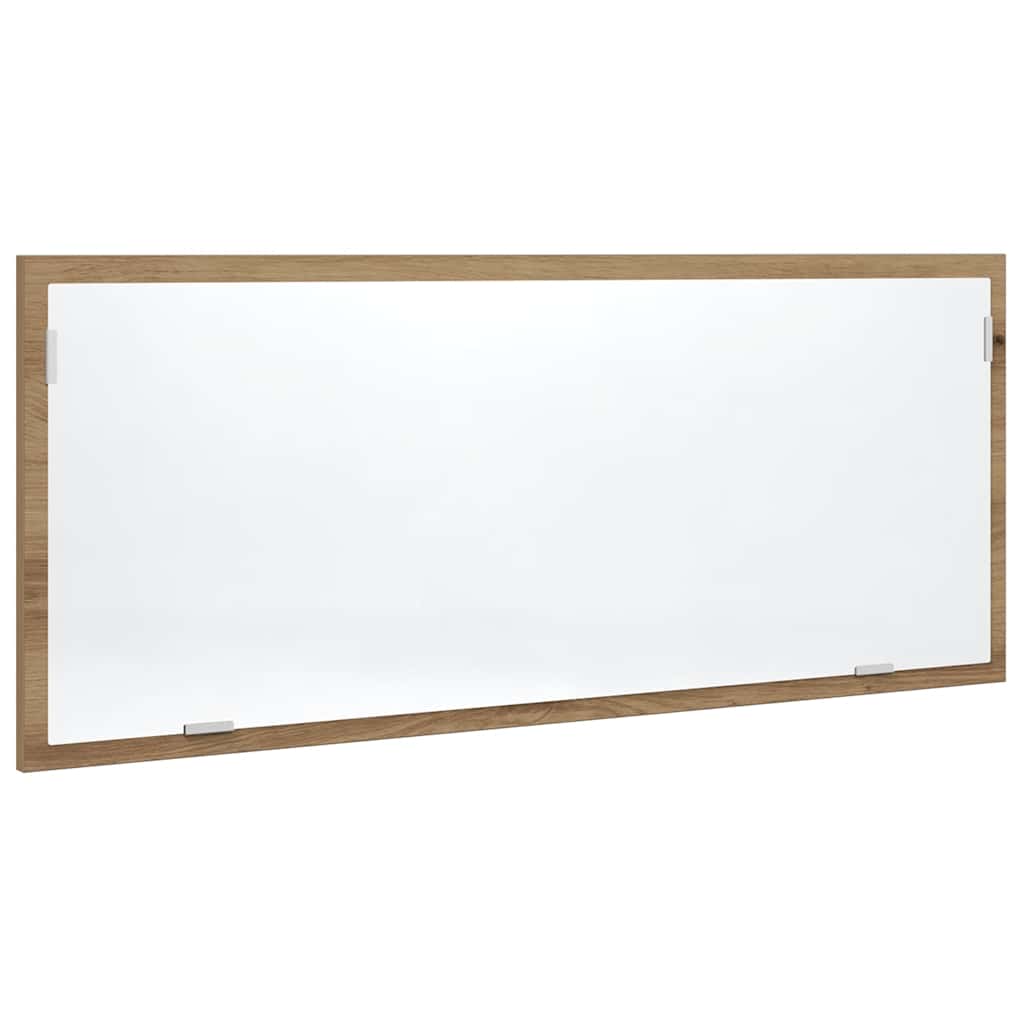 LED Bathroom Mirror Artisan Oak 100x8.5x37 cm Engineered Wood