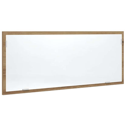 LED Bathroom Mirror Artisan Oak 100x8.5x37 cm Engineered Wood