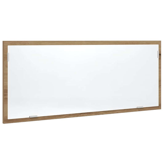 LED Bathroom Mirror Artisan Oak 100x8.5x37 cm Engineered Wood