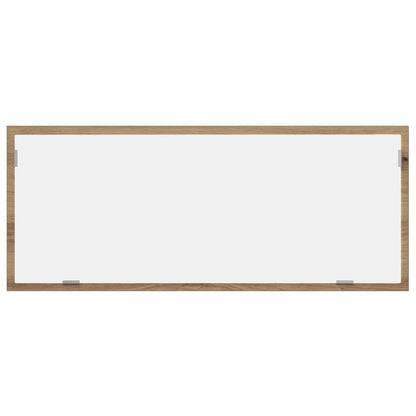 LED Bathroom Mirror Artisan Oak 100x8.5x37 cm Engineered Wood