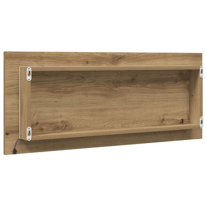 LED Bathroom Mirror Artisan Oak 100x8.5x37 cm Engineered Wood