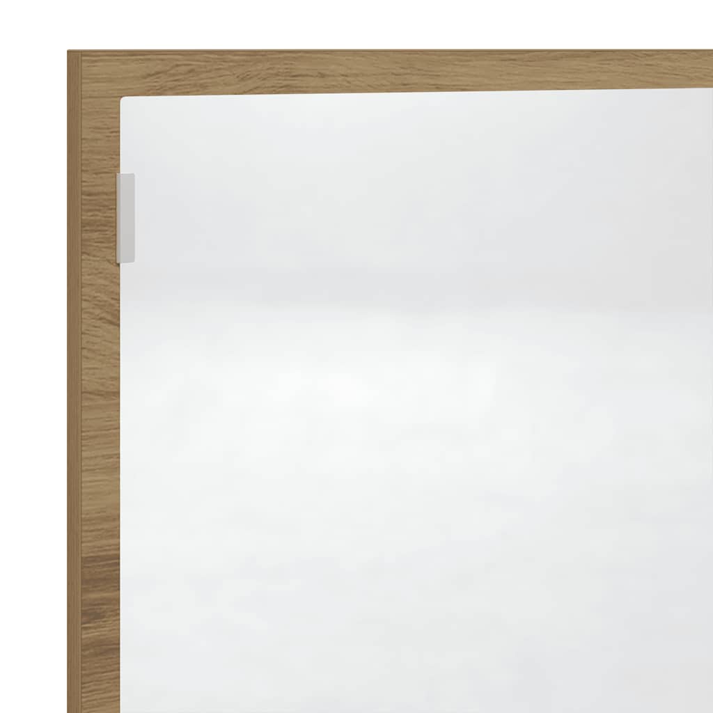 LED Bathroom Mirror Artisan Oak 100x8.5x37 cm Engineered Wood