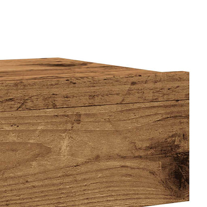 TV Cabinets with LED Lights 2 pcs Old Wood 60x35x15.5 cm