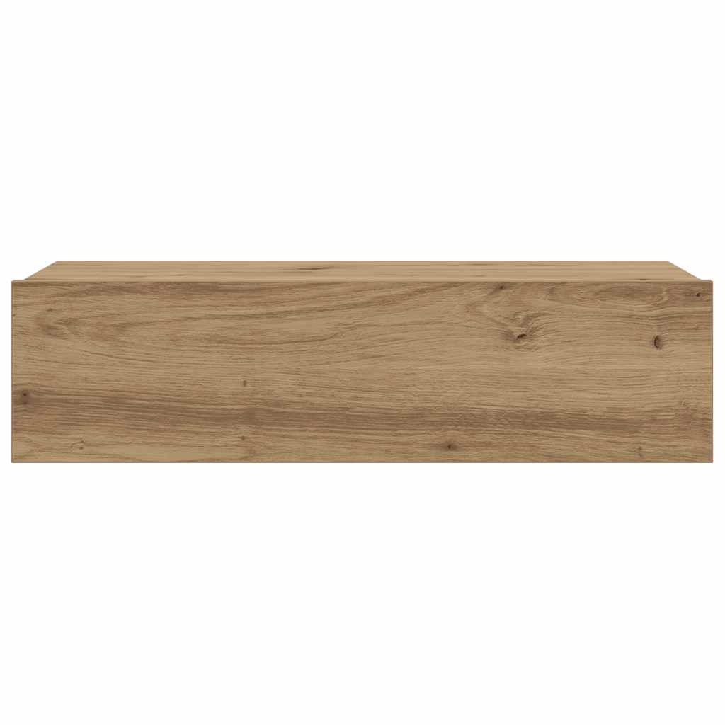 TV Cabinet with LED Lights Artisan Oak 60x35x15.5 cm