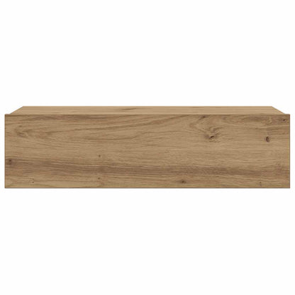 TV Cabinet with LED Lights Artisan Oak 60x35x15.5 cm