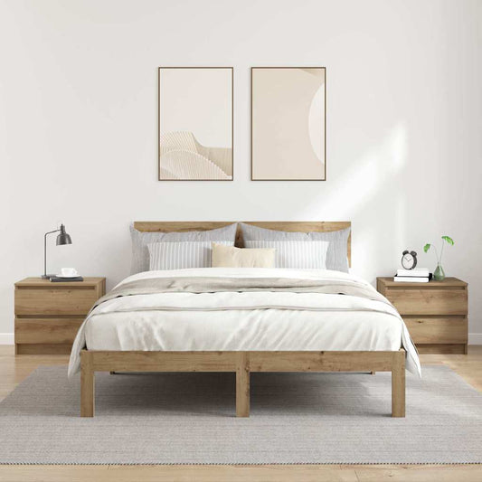 Bedside Cabinets 2 pcs Artisan Oak 50x40x43.5 cm Engineered Wood