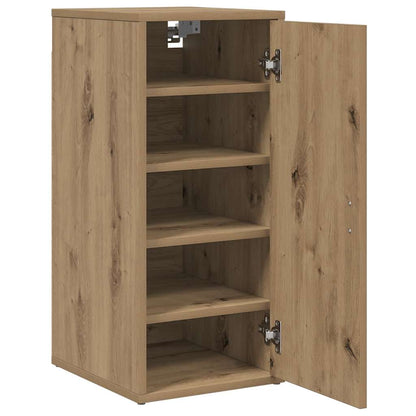 Shoe Cabinet Artisan Oak 32x35x70 cm Engineered Wood