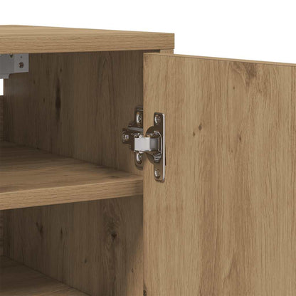 Shoe Cabinet Artisan Oak 32x35x70 cm Engineered Wood