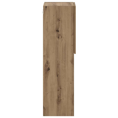 TV Cabinet with LED Lights Artisian Oak 30,5x30x102 cm