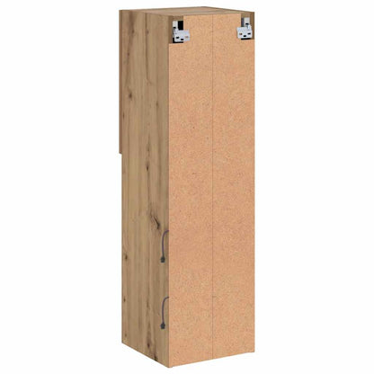 TV Cabinet with LED Lights Artisian Oak 30,5x30x102 cm