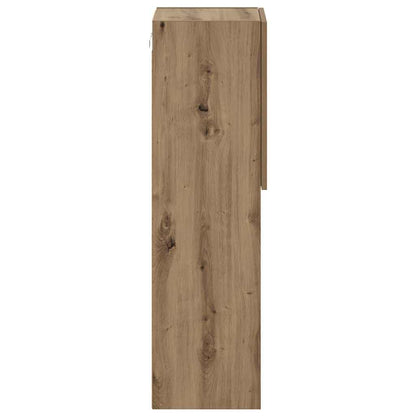 2 Piece TV Cabinet Set with LED Lights Artisian Oak 30,5x30x102 cm